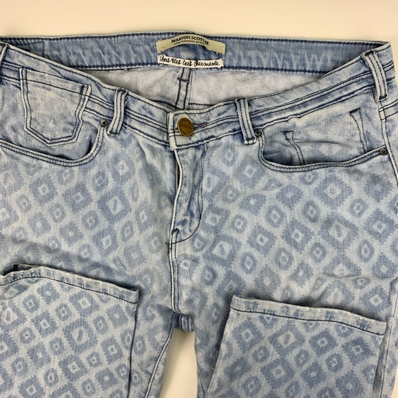 Maison Scotch Diamond Print Light Skinny Jeans - Picture 3 of 7